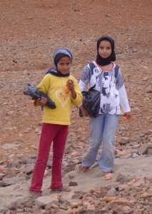 Deux petites filles marocaines